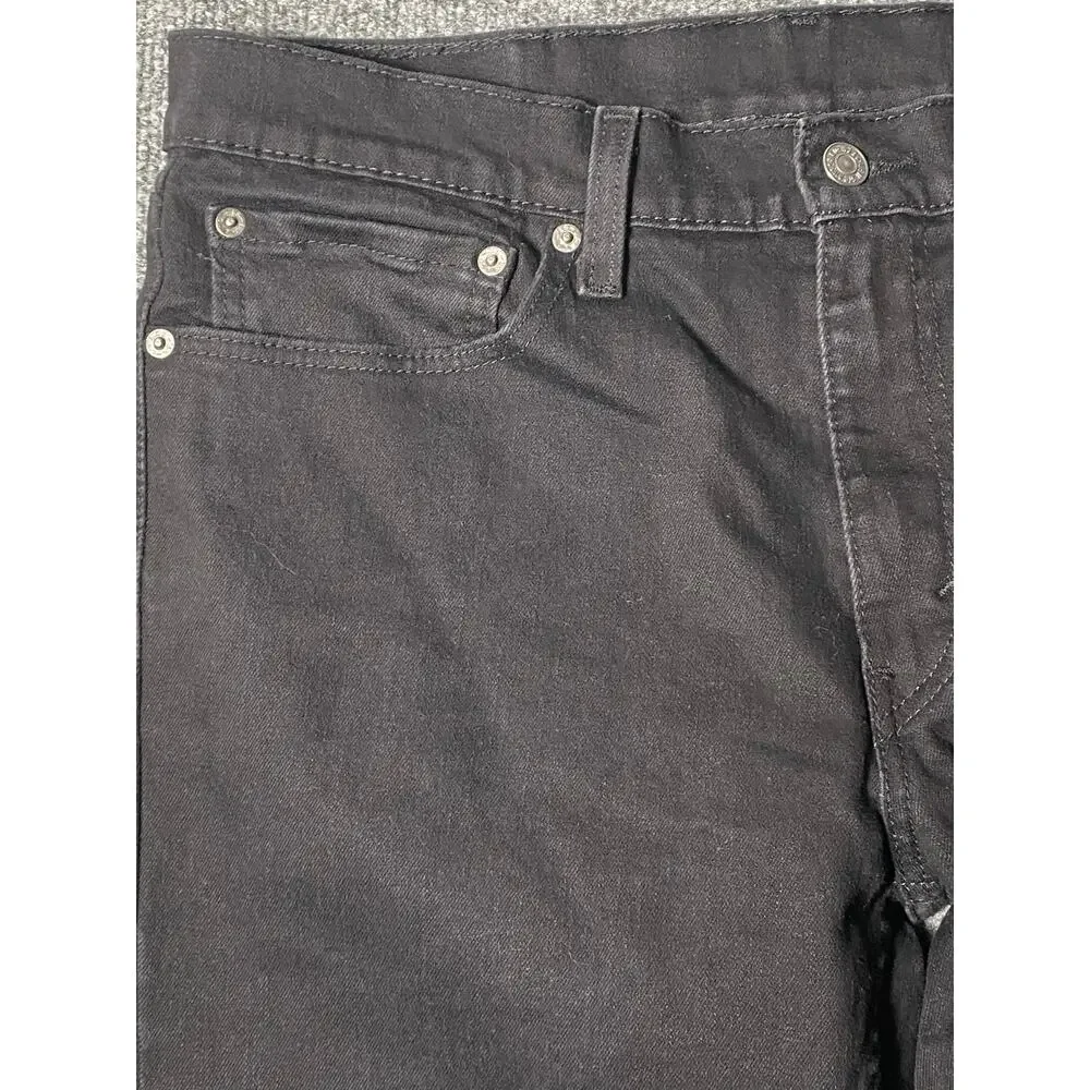 Levi's 511 Black Slim Fit Jeans, Men’s 34x 34 (32 1/4” Inseam) 04511-1907